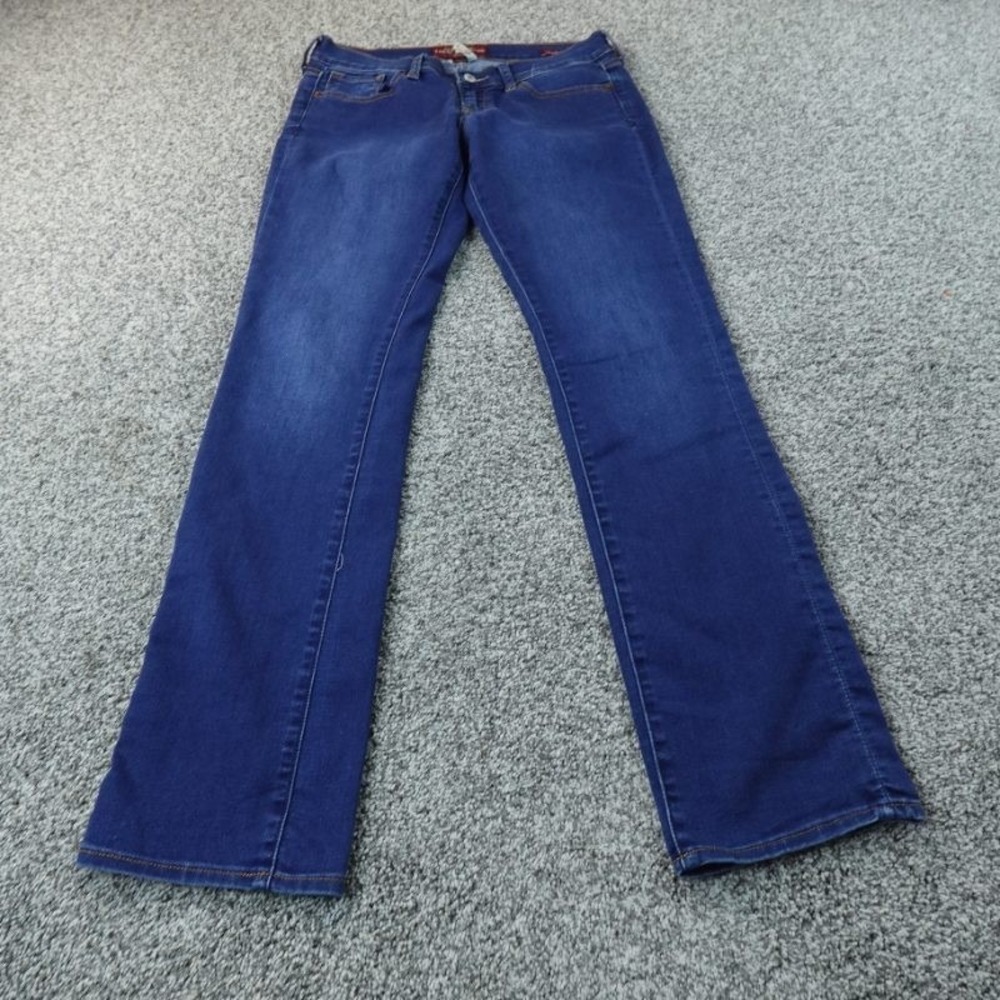 Lucky‎ Brand Jeans Womens 6 Blue Denim Pants Charlie Straight Dark Stretch